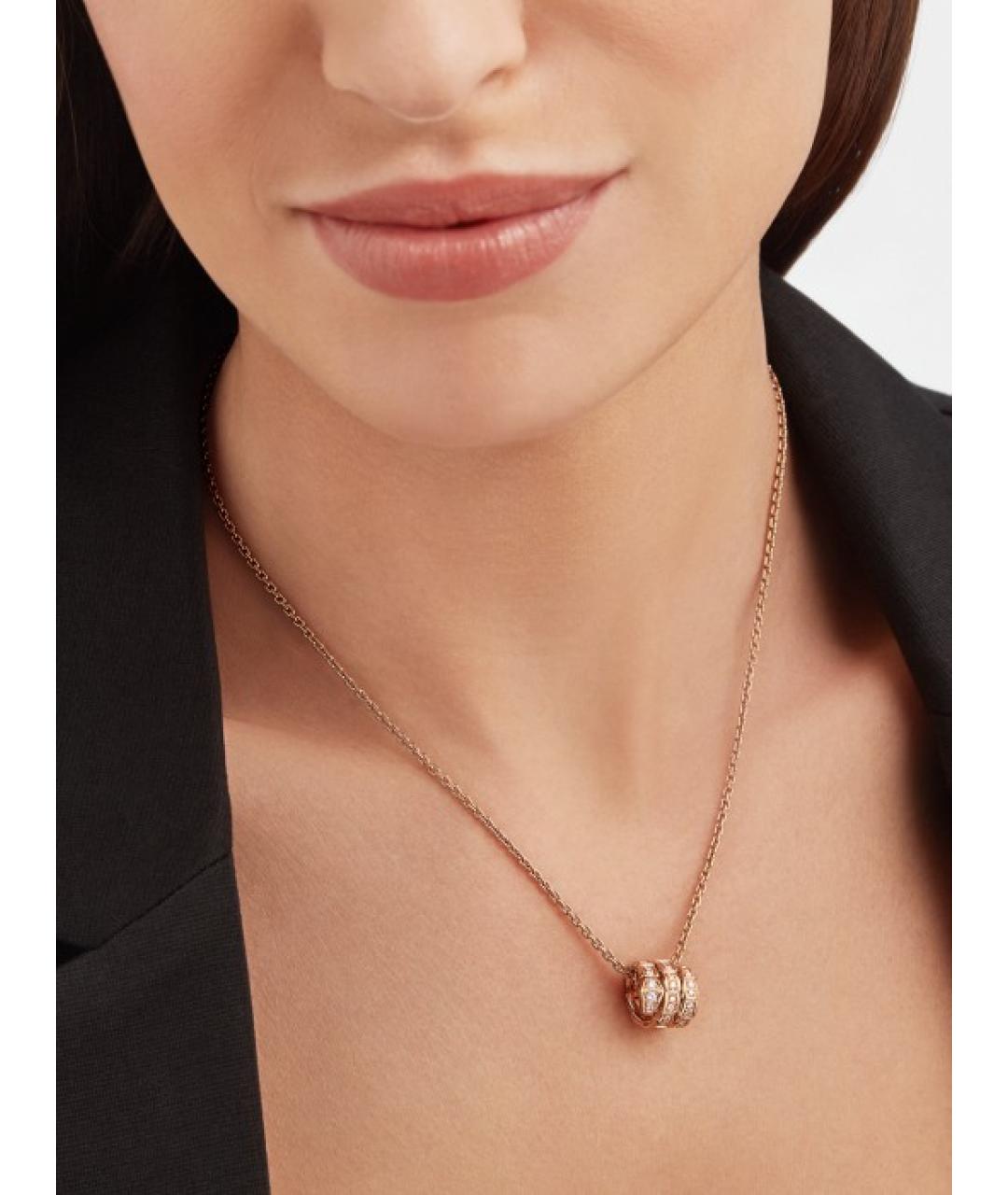 BVLGARI Золотое колье из розового золота, фото 3