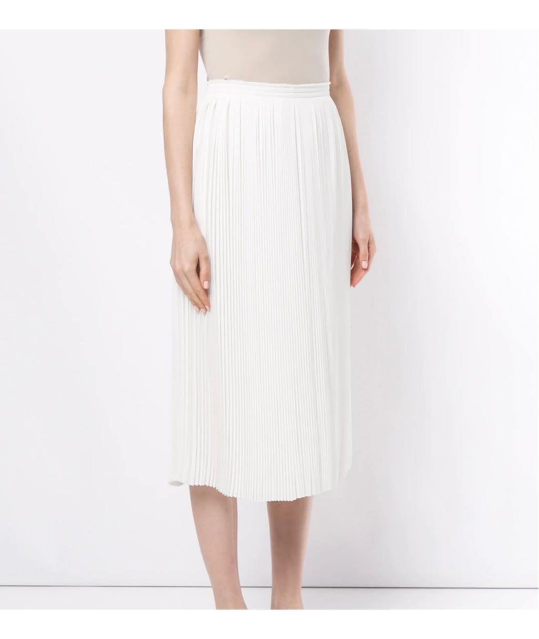 NINA RICCI Белая полиэстеровая юбка миди, фото 3
