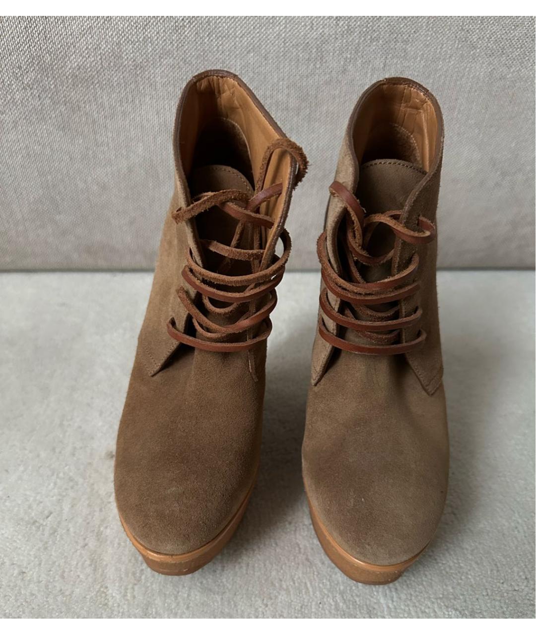 DSQUARED2 Коричневые замшевые ботильоны, фото 2