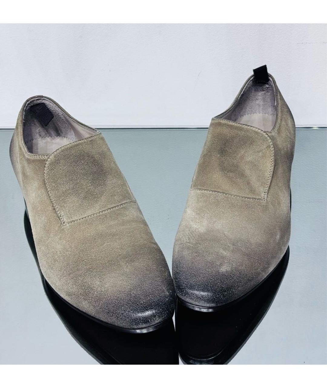 ALEXANDER MCQUEEN Бежевые нубуковые туфли, фото 2