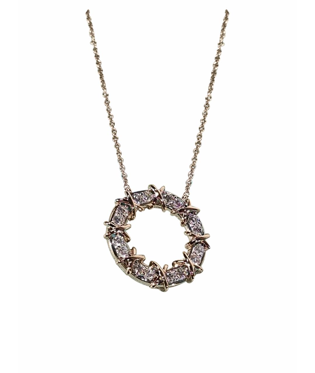 TIFFANY&CO Серебряное платиновое колье, фото 1
