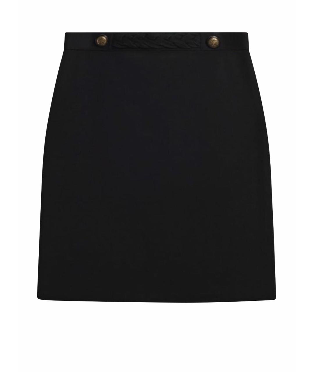 GIVENCHY Черная вискозная юбка мини, фото 1