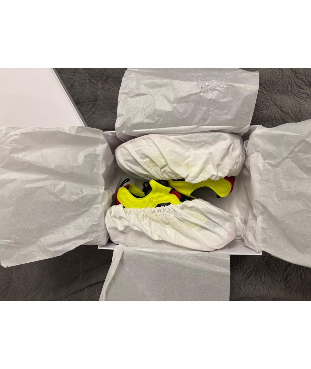 MAISON MARGIELA Салатовые низкие ботинки из лакированной кожи, фото 4