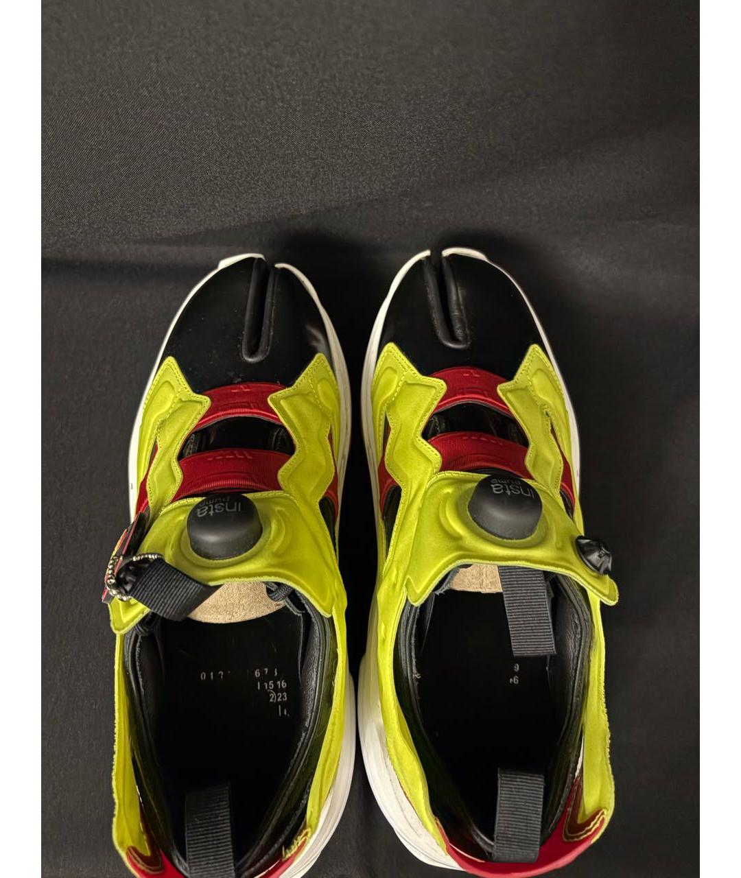 MAISON MARGIELA Салатовые низкие ботинки из лакированной кожи, фото 5