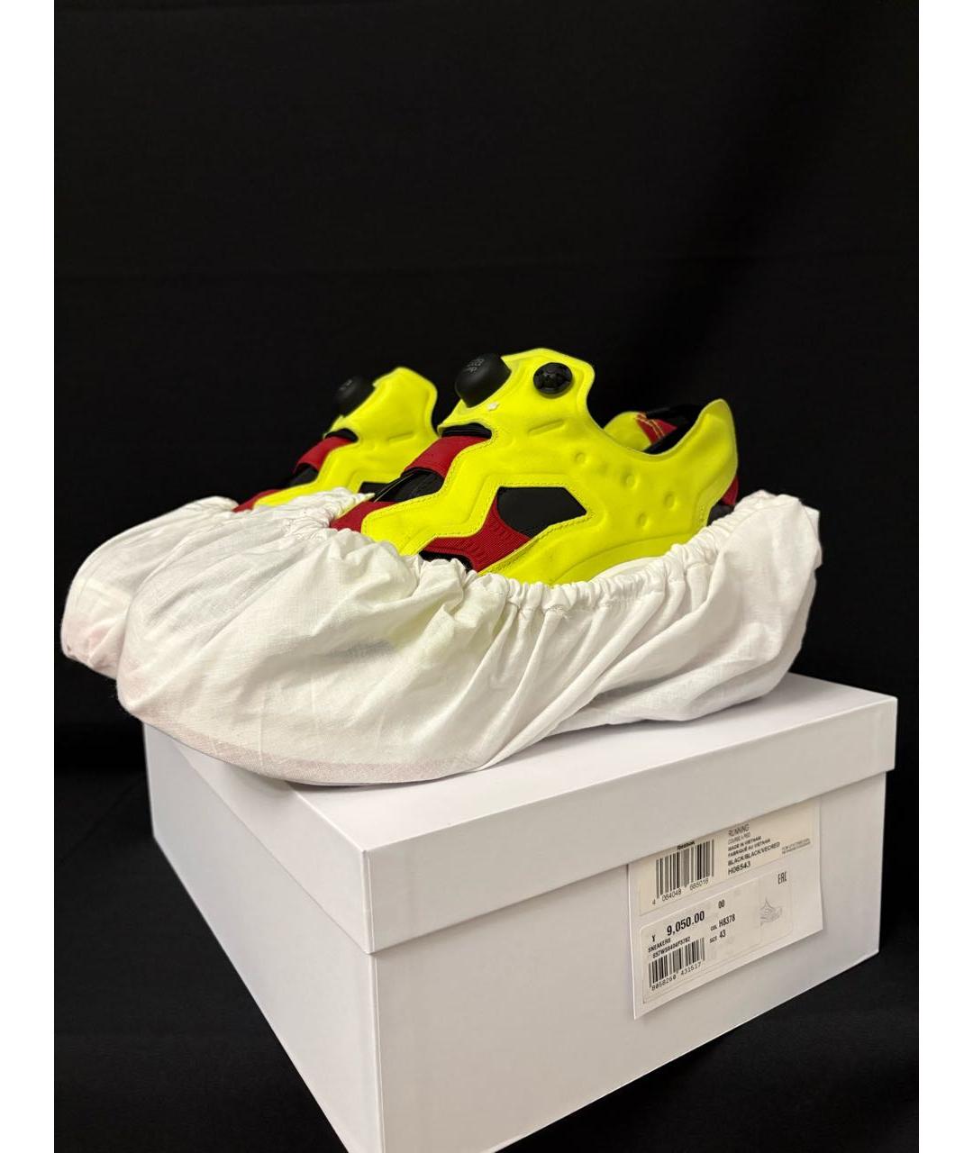 MAISON MARGIELA Салатовые низкие ботинки из лакированной кожи, фото 3