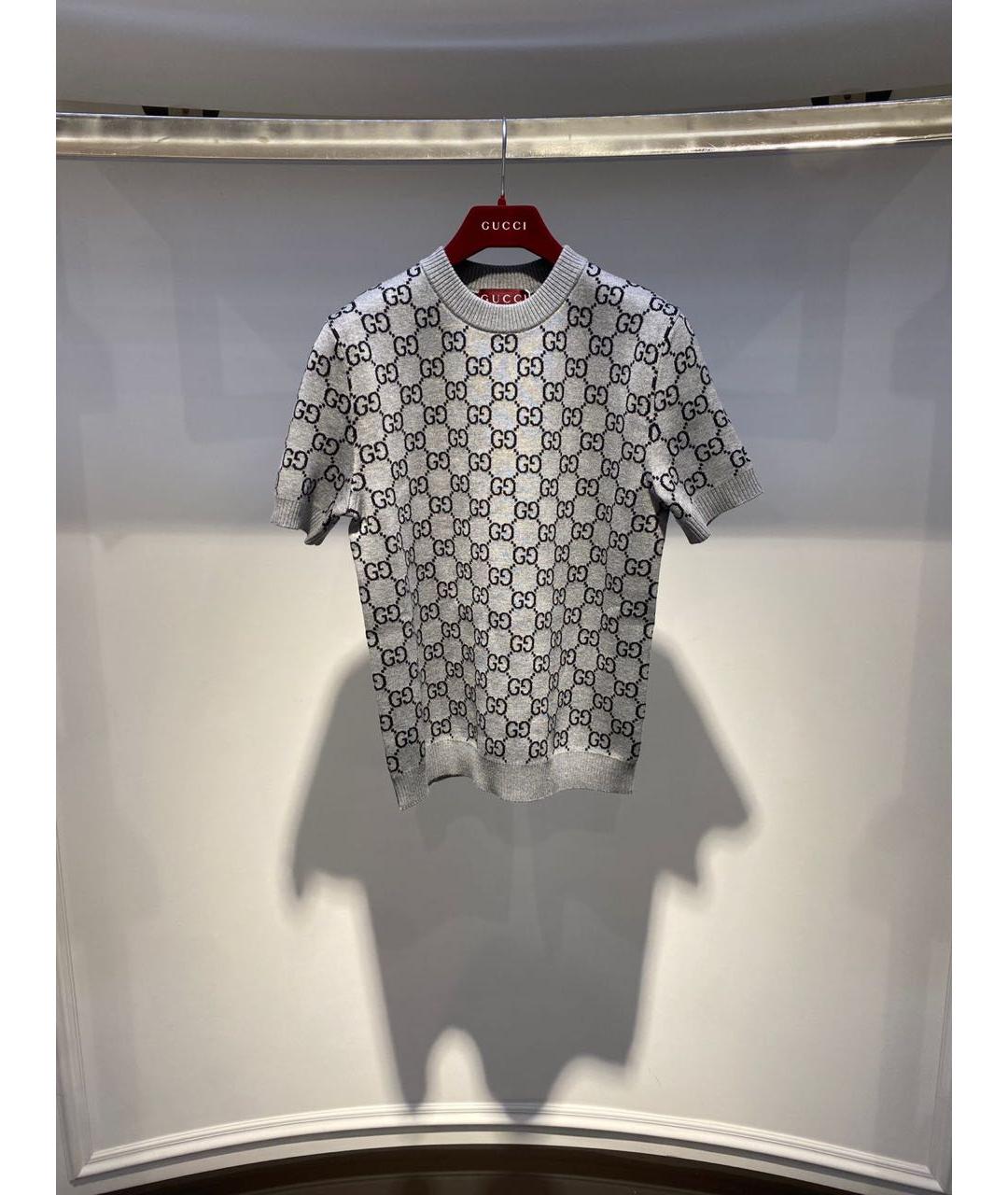 GUCCI Серый шерстяной джемпер / свитер, фото 2