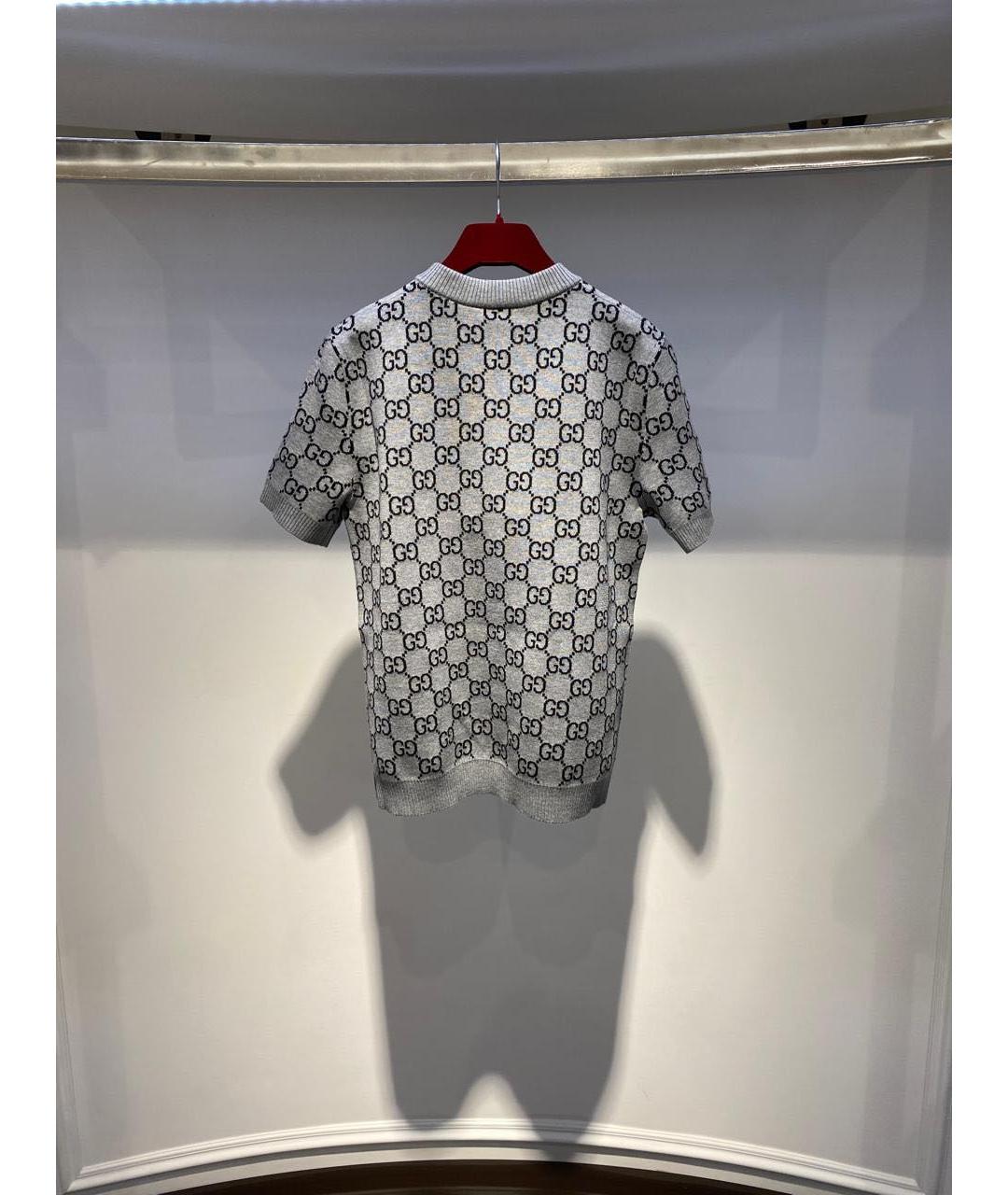 GUCCI Серый шерстяной джемпер / свитер, фото 3