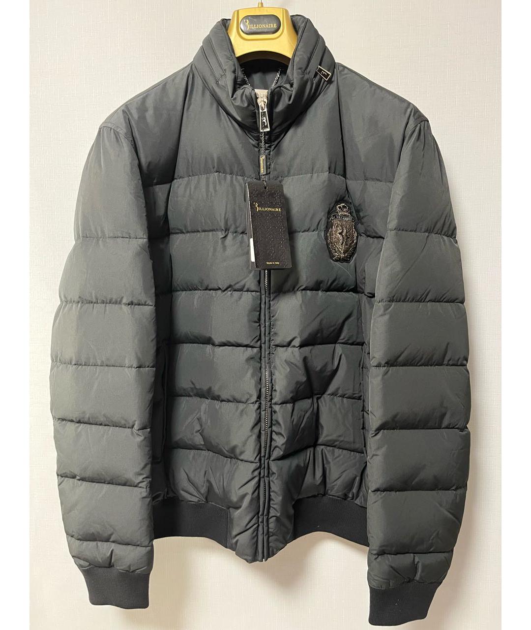 BILLIONAIRE Черный полиэстеровый пуховик, фото 7