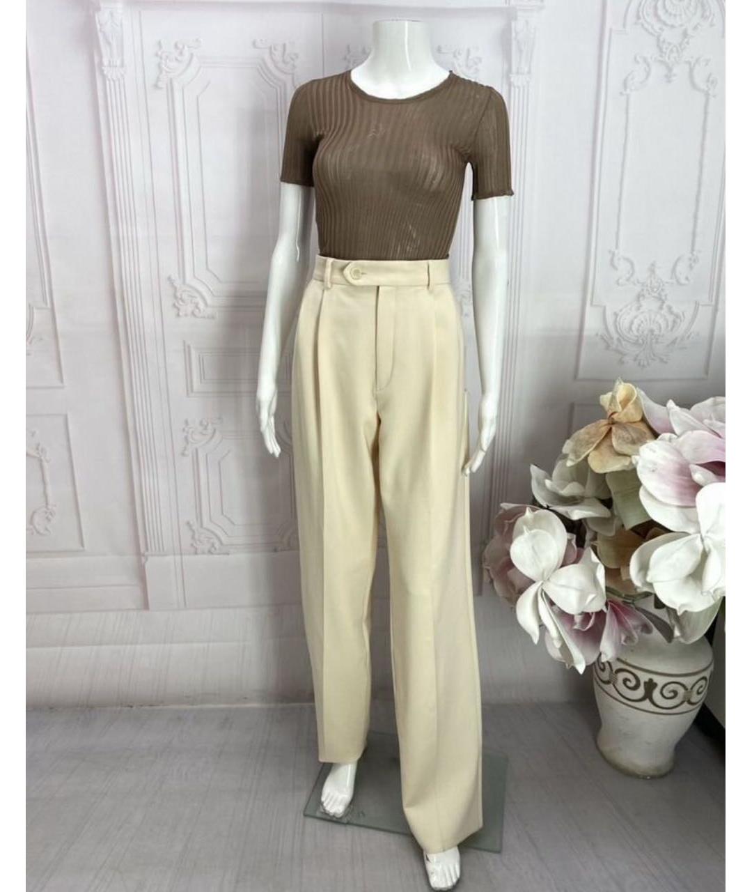 MAX MARA Шерстяные прямые брюки, фото 6