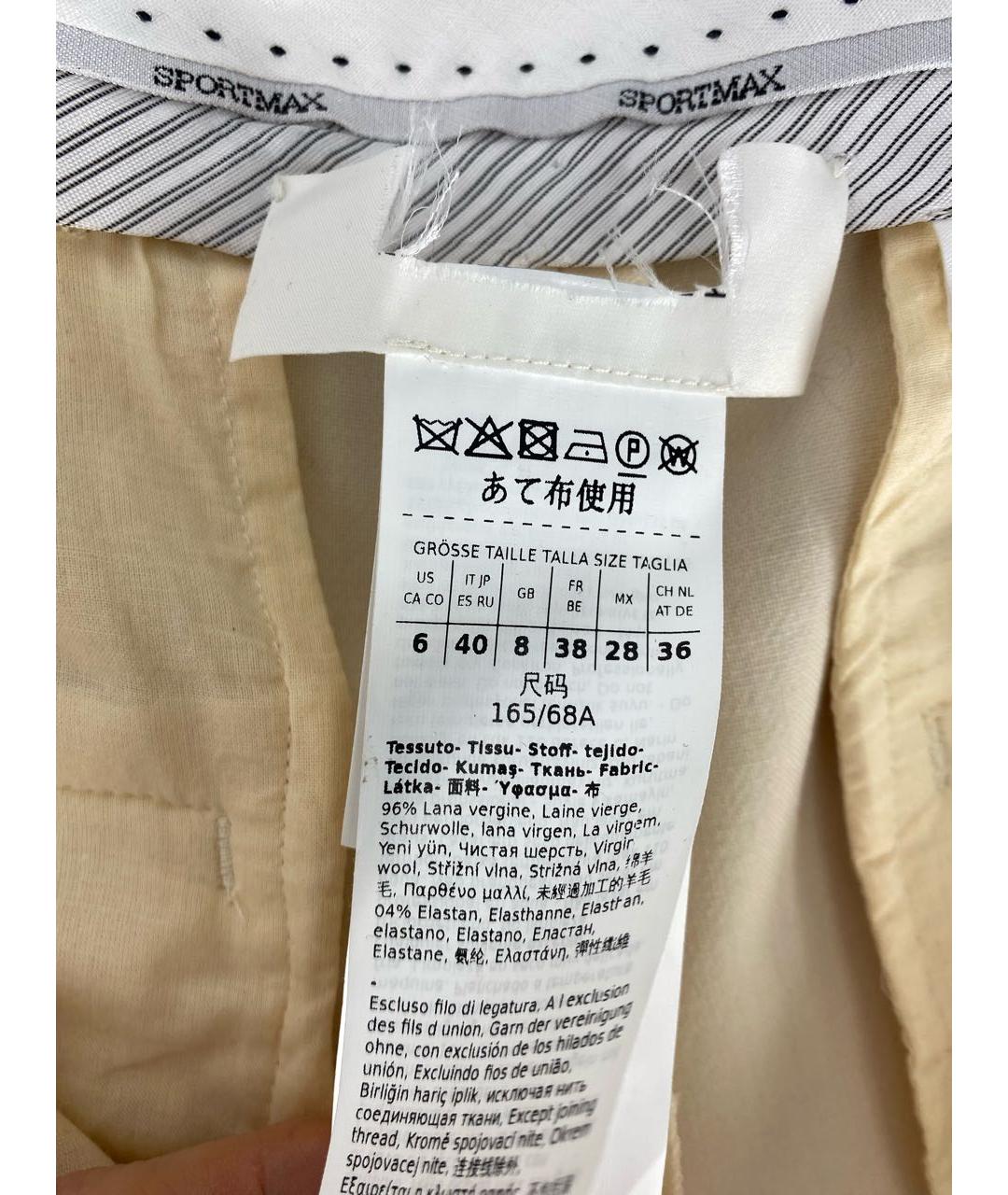 MAX MARA Шерстяные прямые брюки, фото 5