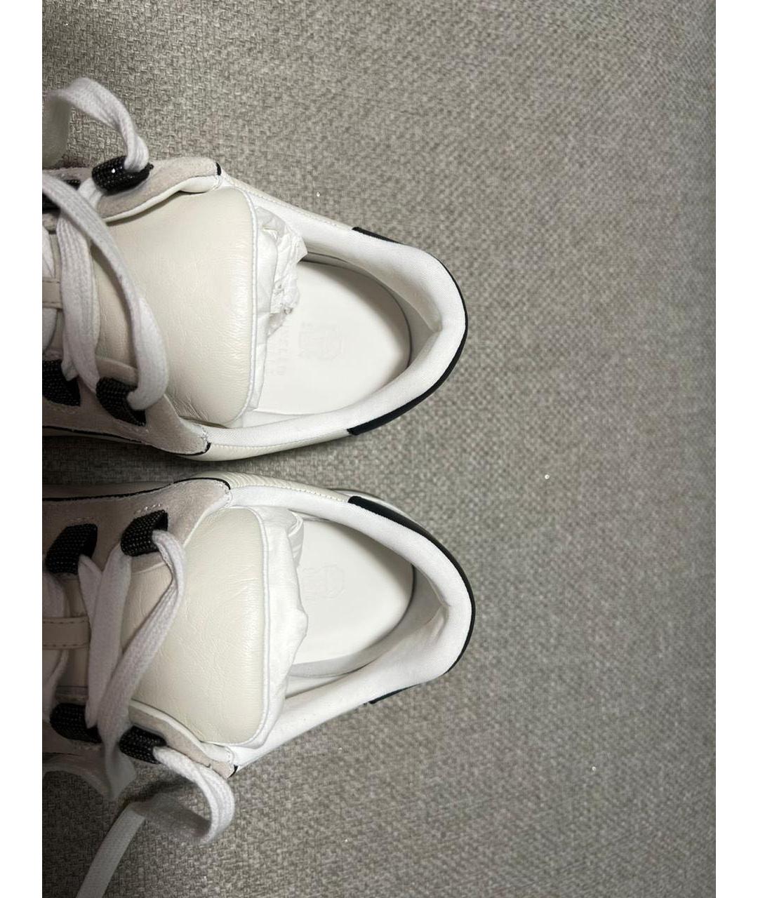 BRUNELLO CUCINELLI Бежевые замшевые кроссовки, фото 4