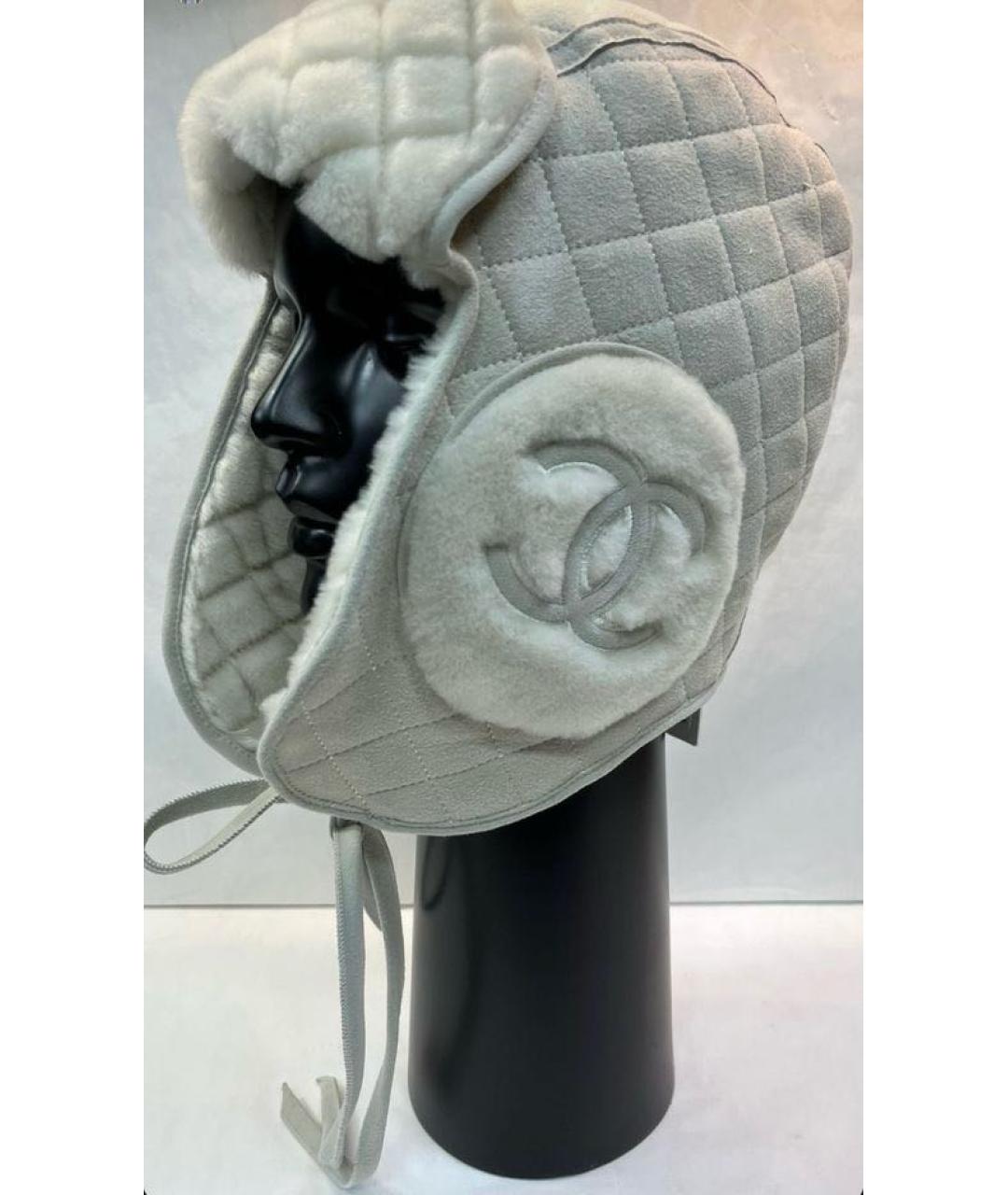 CHANEL Серая шапка, фото 5