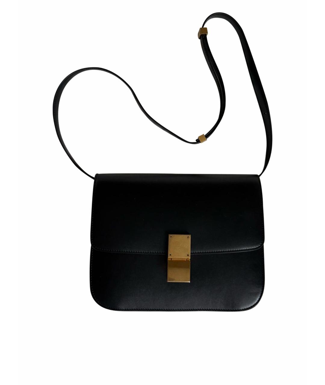 CELINE Черная кожаная сумка через плечо, фото 1