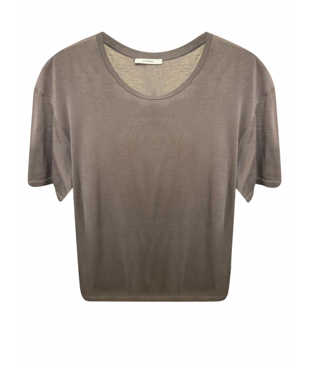 12 STOREEZ Коричневая футболка, фото 1