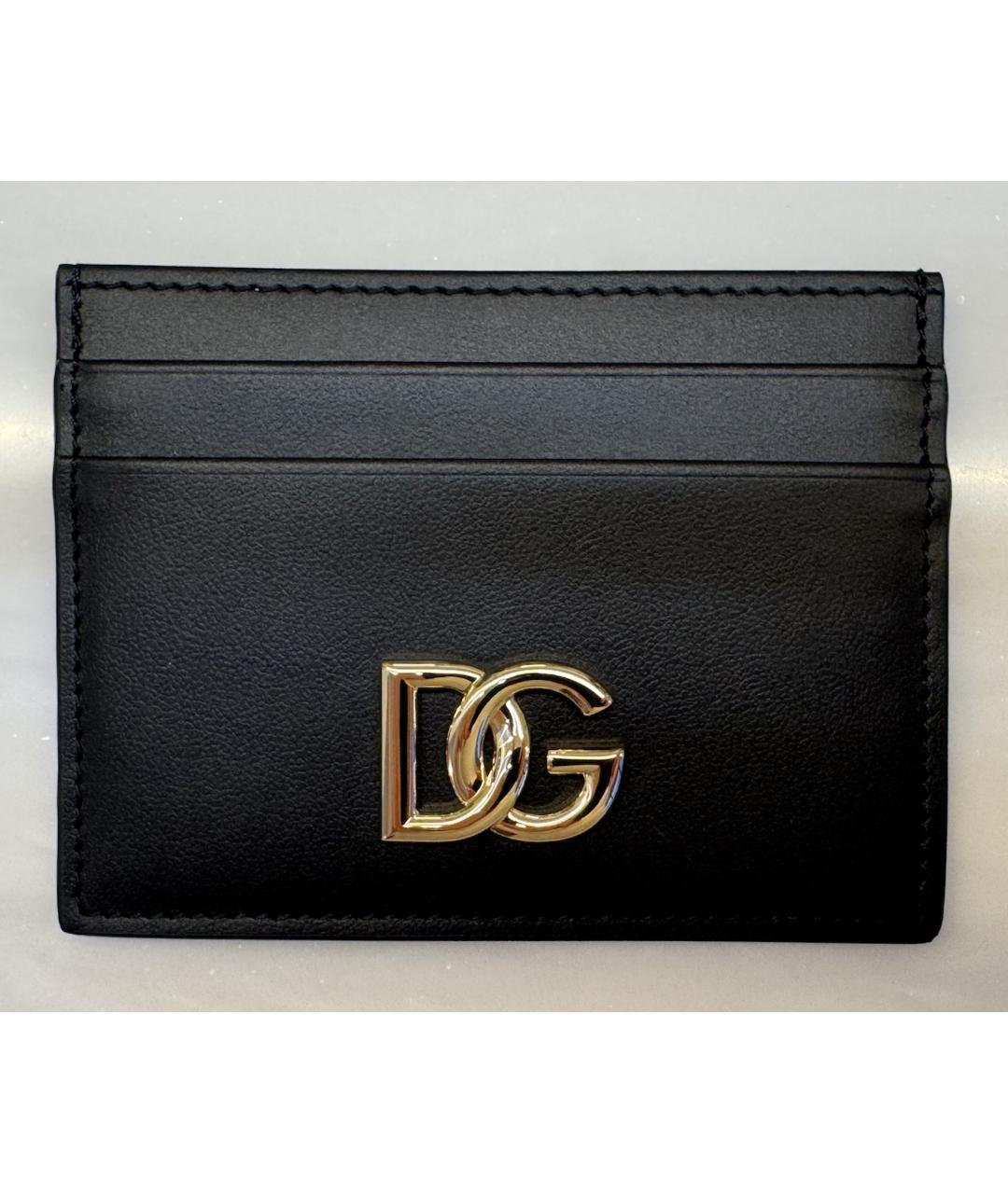 DOLCE&GABBANA Черный кожаный кардхолдер, фото 10