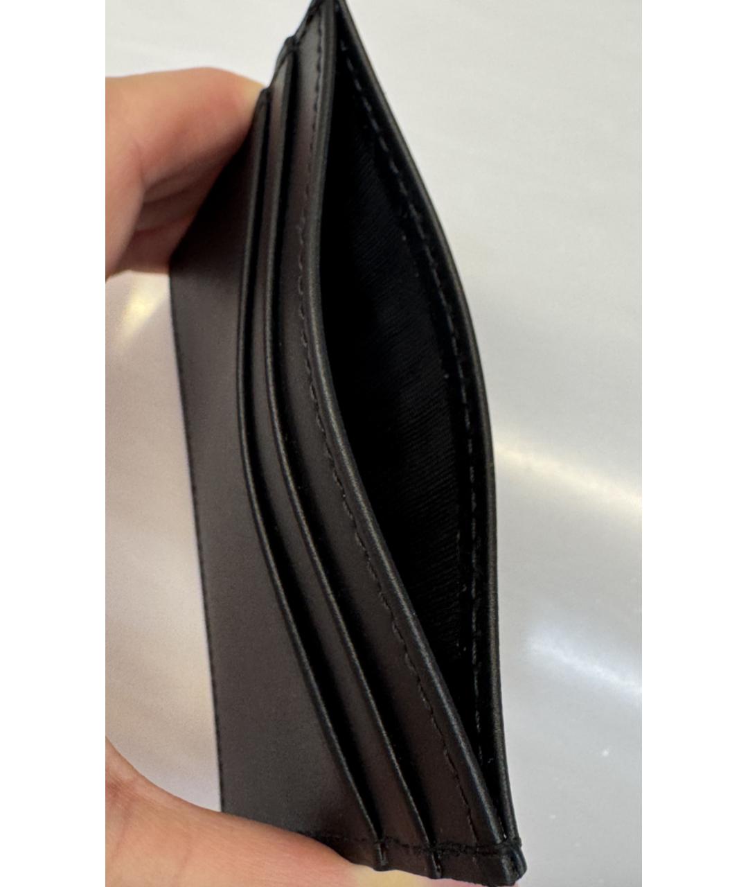 DOLCE&GABBANA Черный кожаный кардхолдер, фото 4