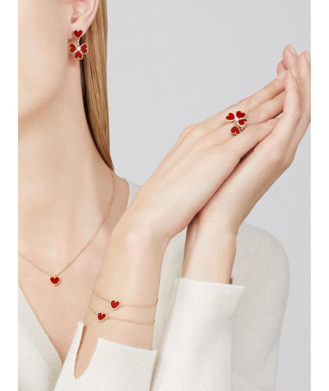 VAN CLEEF & ARPELS Красная подвеска из розового золота, фото 3