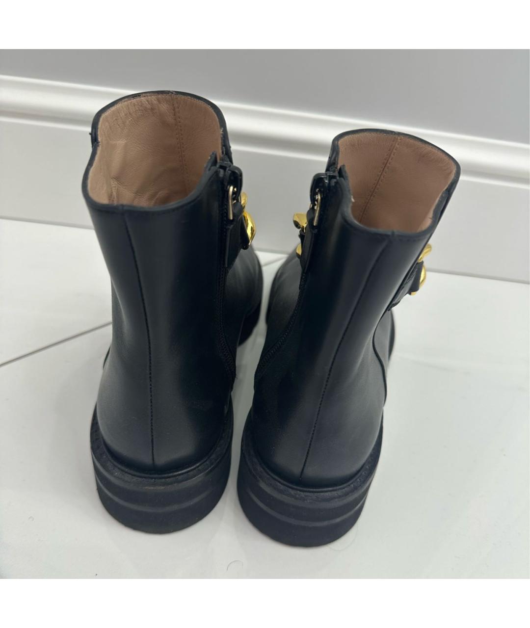 STUART WEITZMAN Черные кожаные ботинки, фото 3