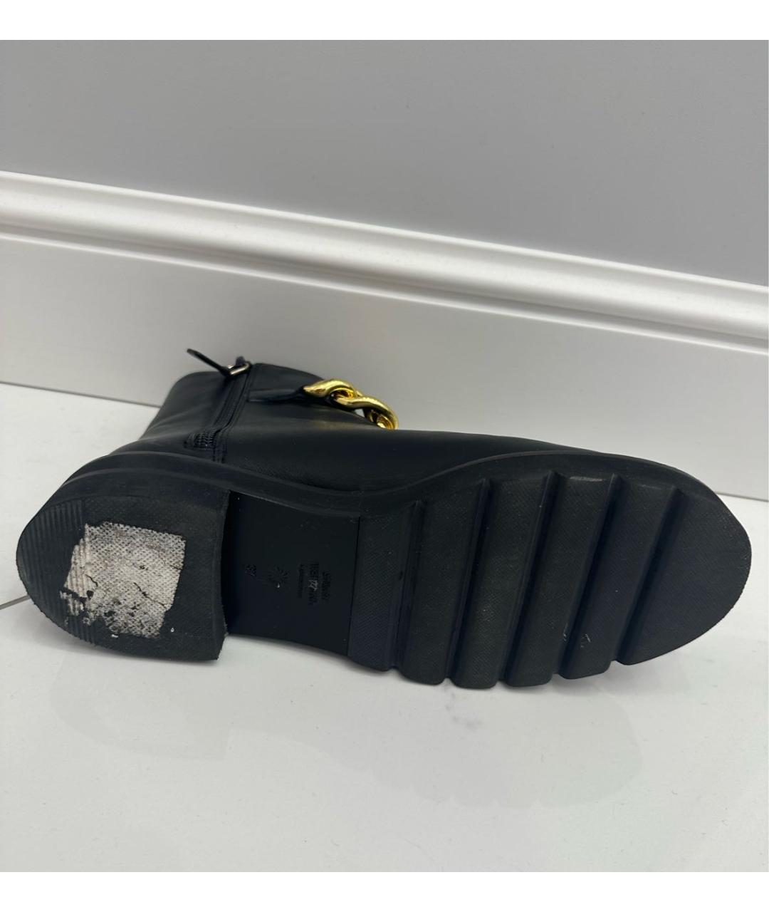 STUART WEITZMAN Черные кожаные ботинки, фото 7