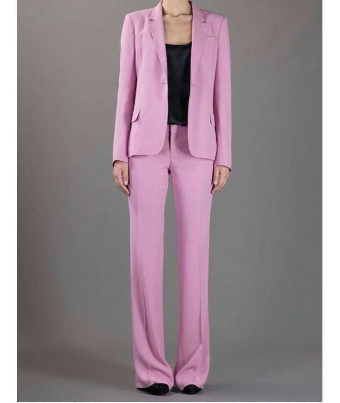 GUCCI Розовый вискозный костюм с брюками, фото 3