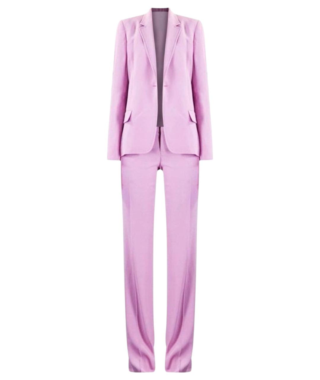 GUCCI Розовый вискозный костюм с брюками, фото 1