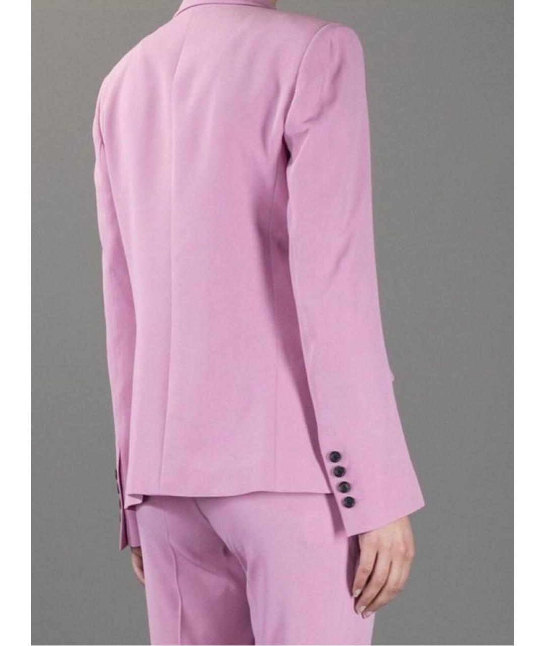 GUCCI Розовый вискозный костюм с брюками, фото 2