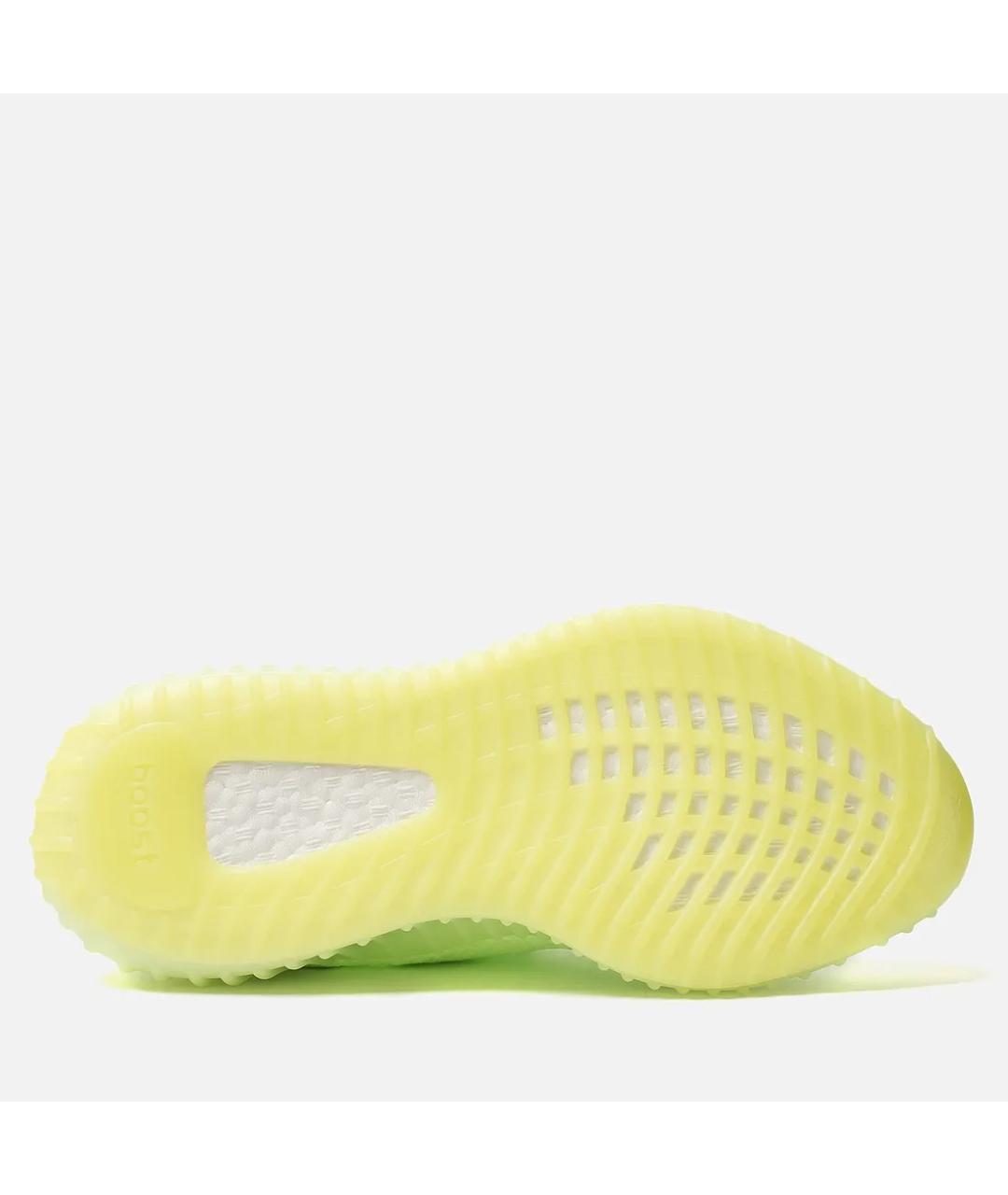 ADIDAS YEEZY Салатовые текстильные кроссовки, фото 6