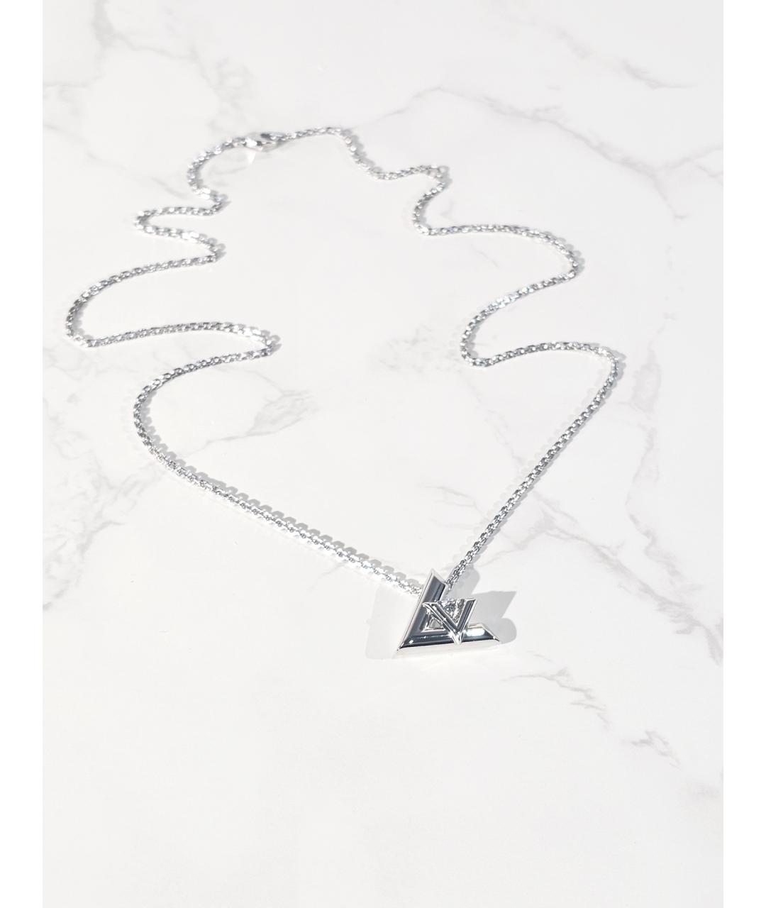 LOUIS VUITTON Серебряное колье из белого золота, фото 4