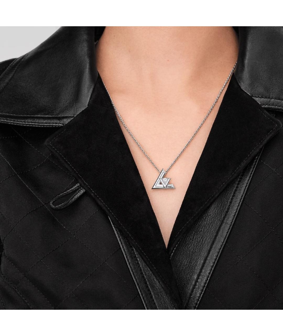 LOUIS VUITTON Серебряное колье из белого золота, фото 3