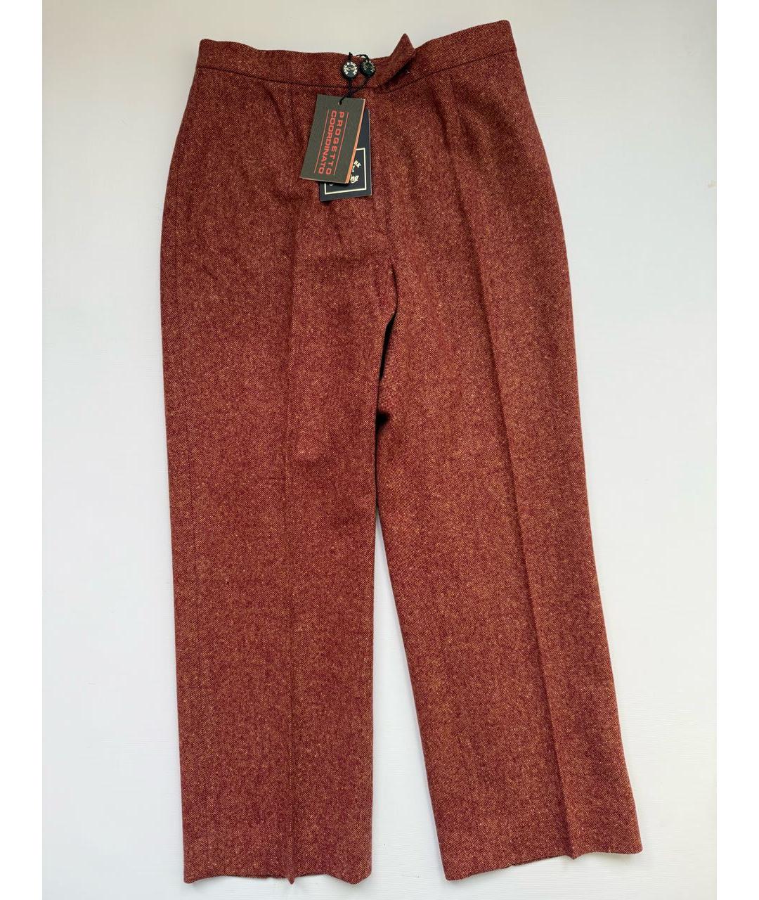 PAUL & SHARK Коричневые шерстяные кюлоты, фото 6