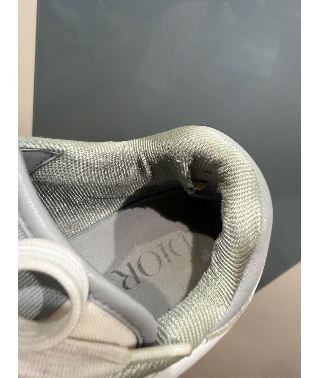 CHRISTIAN DIOR Белые кожаные низкие кроссовки / кеды, фото 6