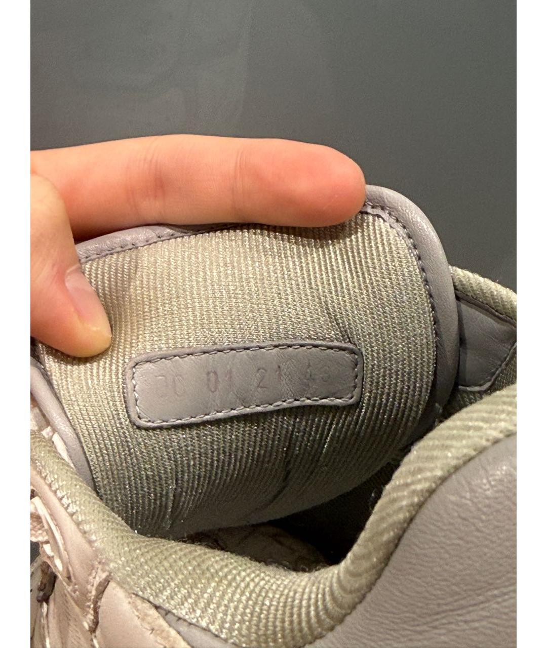 CHRISTIAN DIOR Белые кожаные низкие кроссовки / кеды, фото 7