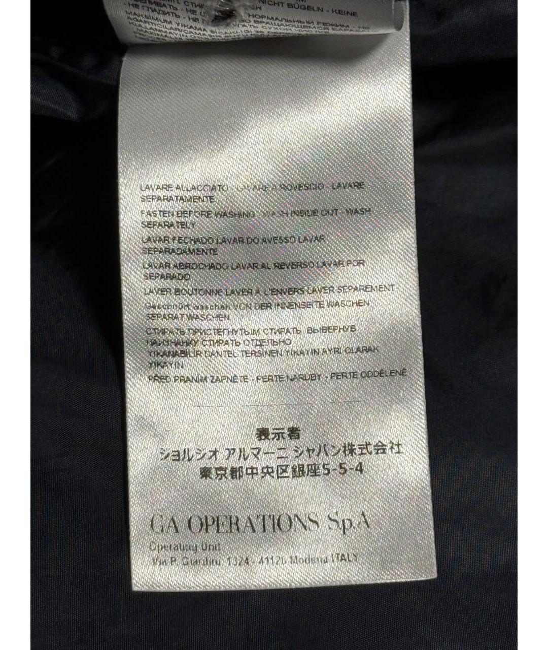 ARMANI EXCHANGE Темно-синяя полиэстеровая куртка, фото 8