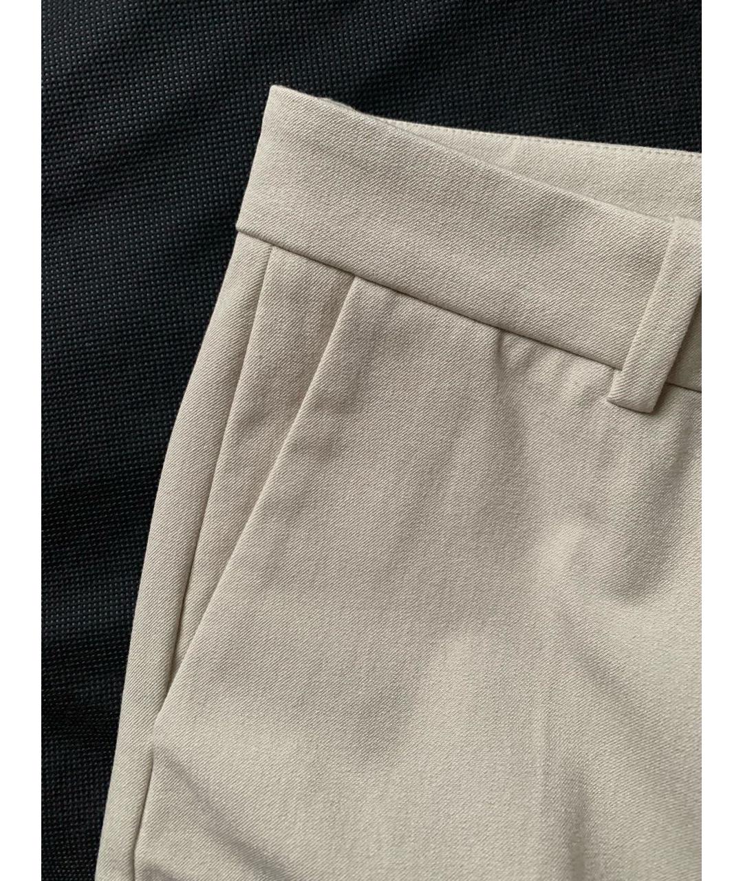 JOSEPH Бежевые хлопко-эластановые прямые брюки, фото 6