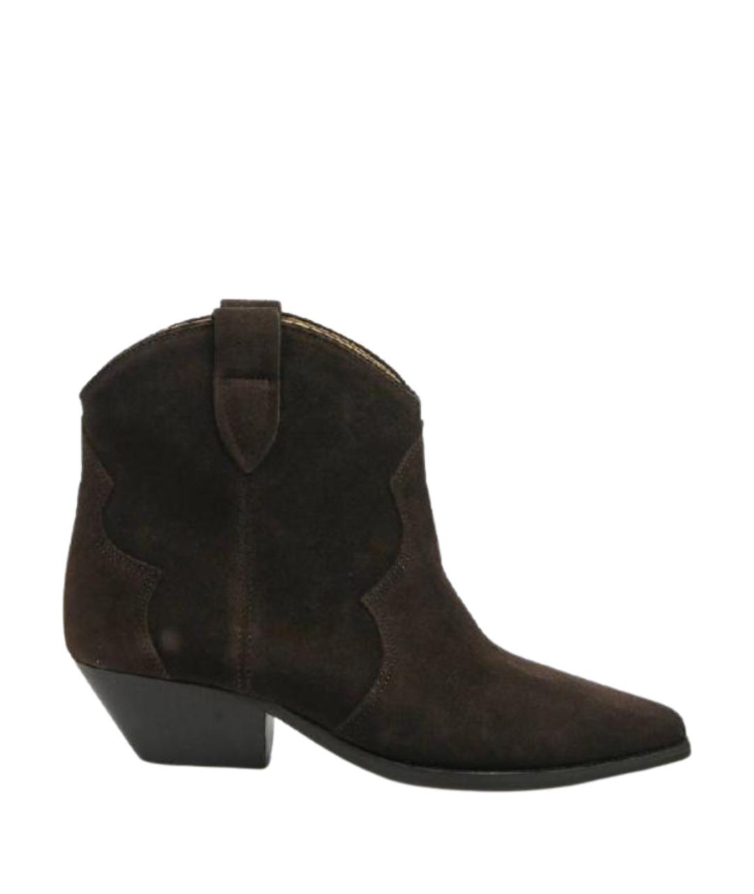 ISABEL MARANT Коричневые замшевые полусапоги, фото 1