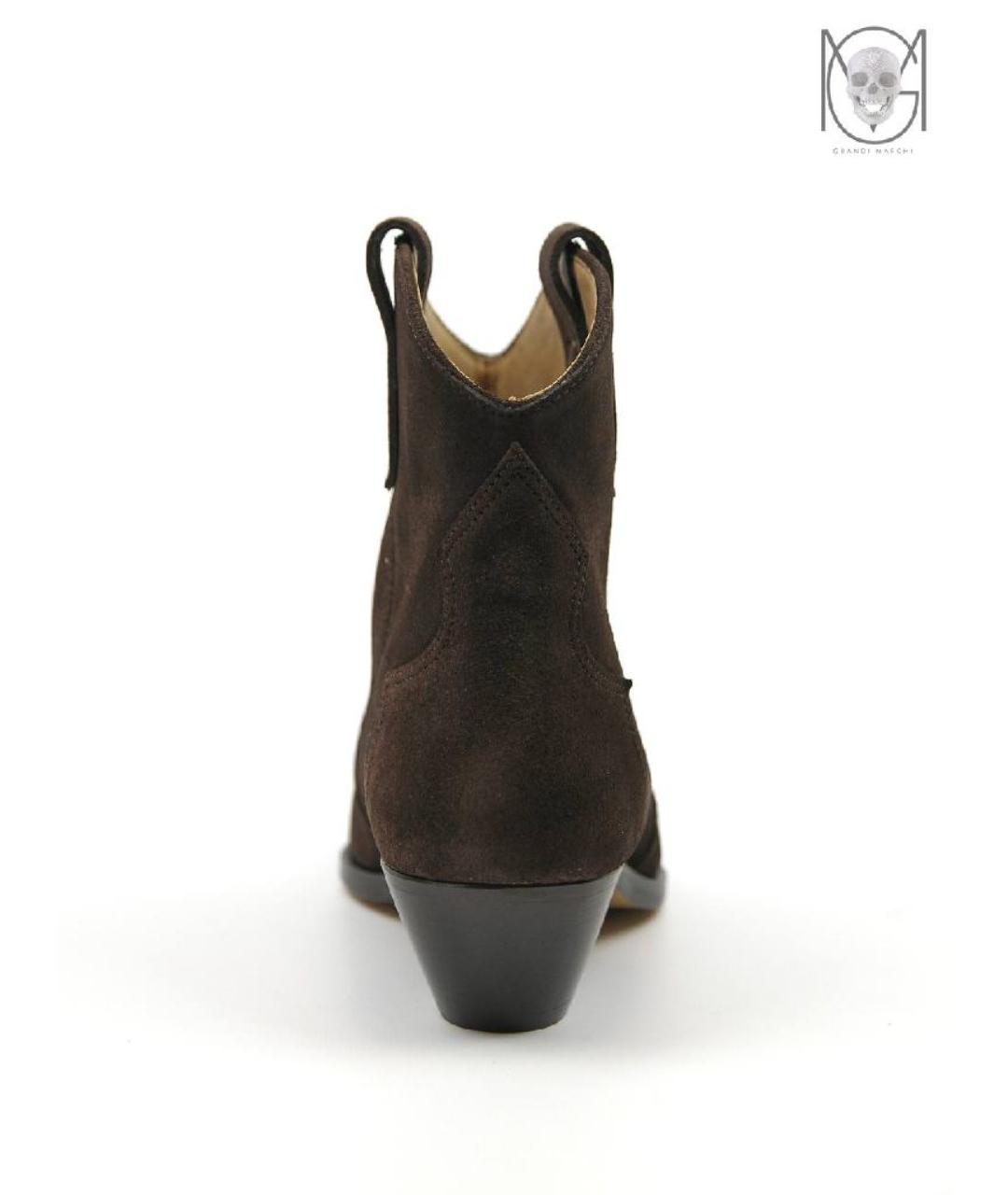 ISABEL MARANT Коричневые замшевые полусапоги, фото 5