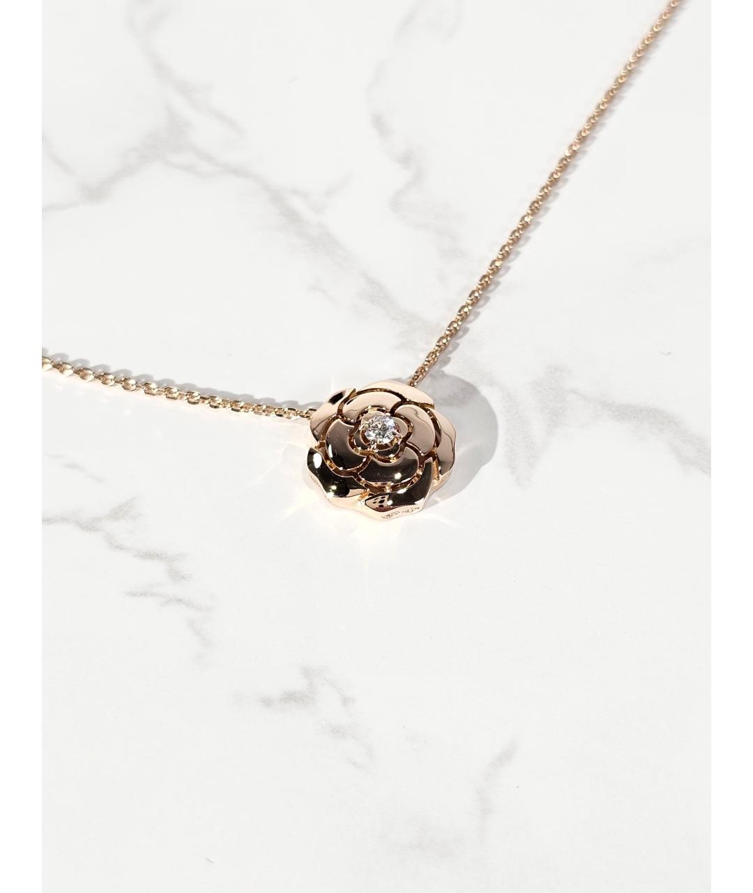 CHANEL Золотое колье из розового золота, фото 2