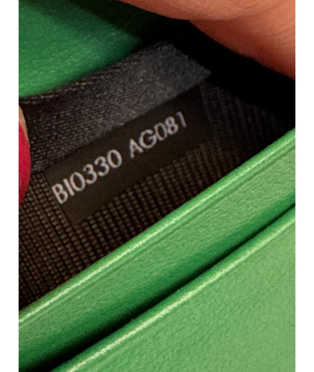 DOLCE&GABBANA Зеленый кожаный кардхолдер, фото 5