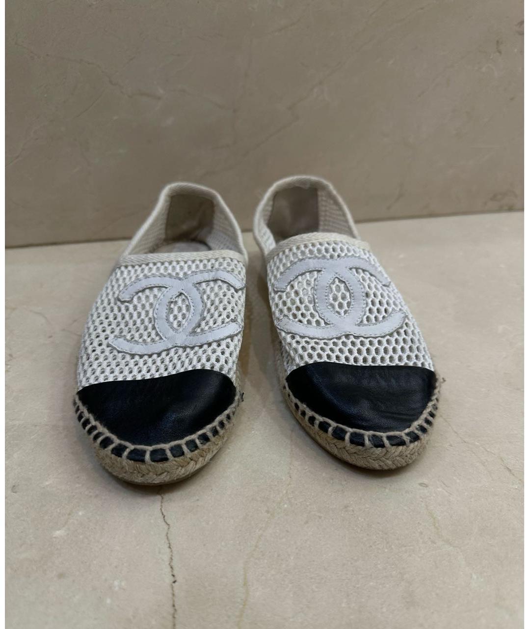 CHANEL Белые неопреновые эспадрильи, фото 2