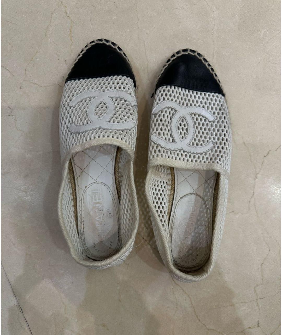 CHANEL Белые неопреновые эспадрильи, фото 3