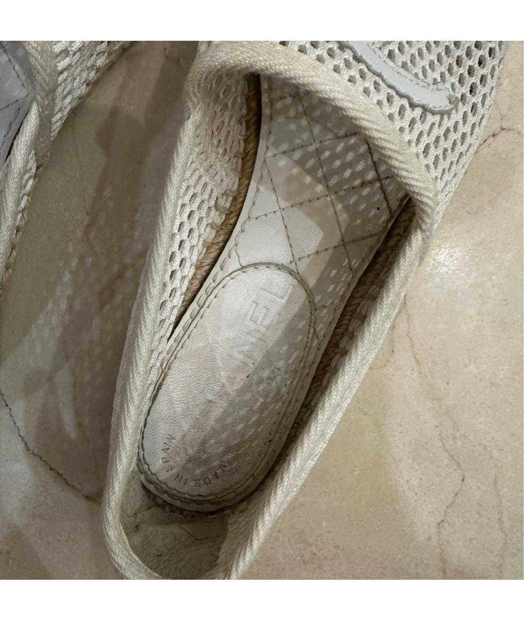 CHANEL Белые неопреновые эспадрильи, фото 6