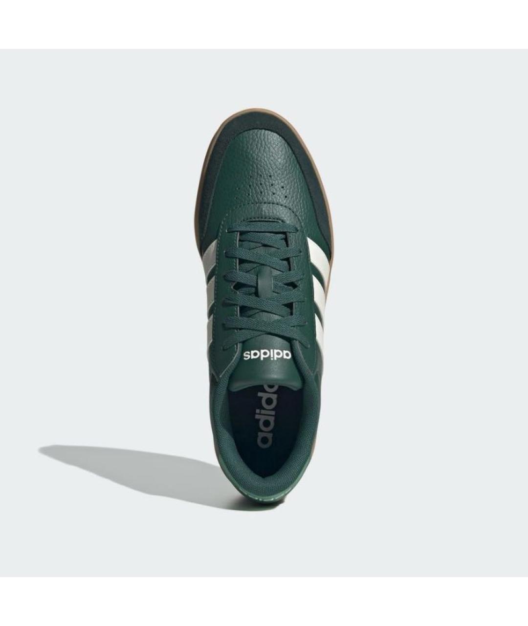 ADIDAS Зеленые кожаные кроссовки, фото 2