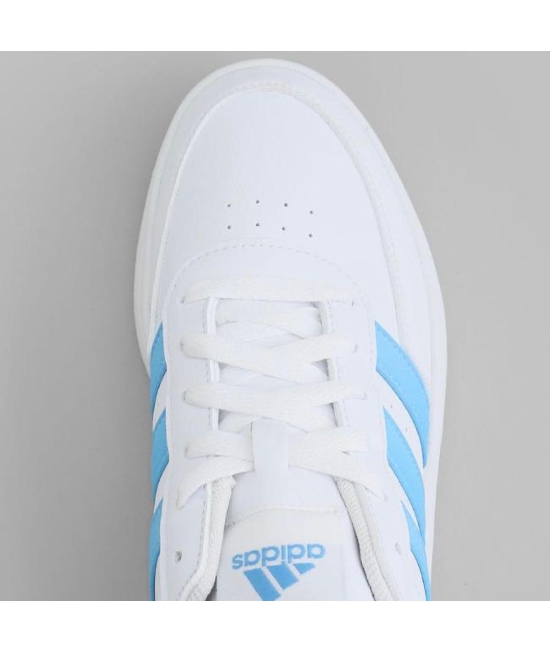 ADIDAS Белые кожаные кроссовки, фото 7