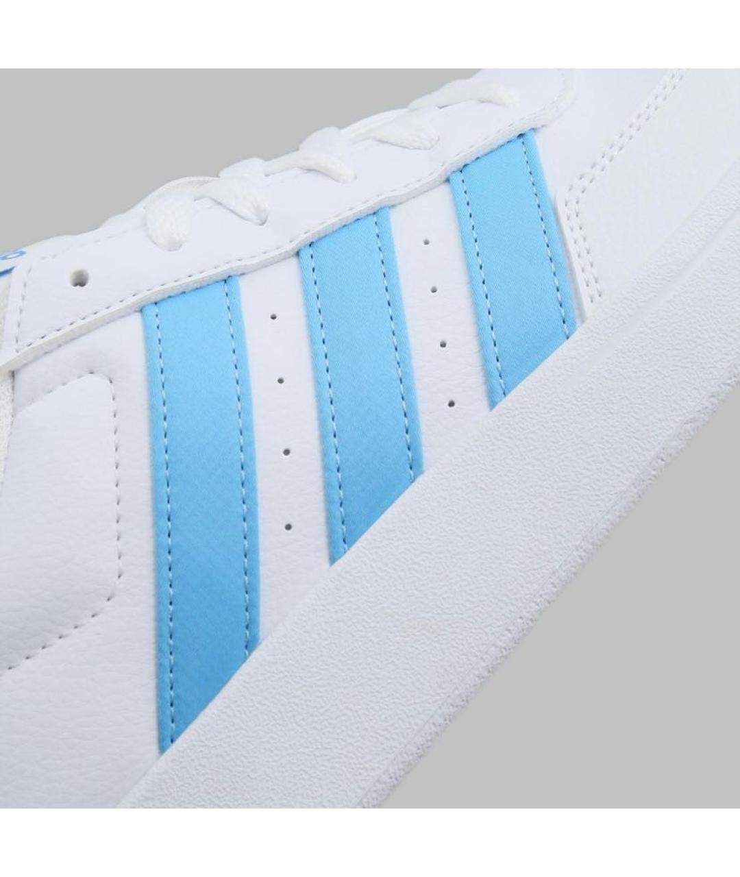ADIDAS Белые кожаные кроссовки, фото 5