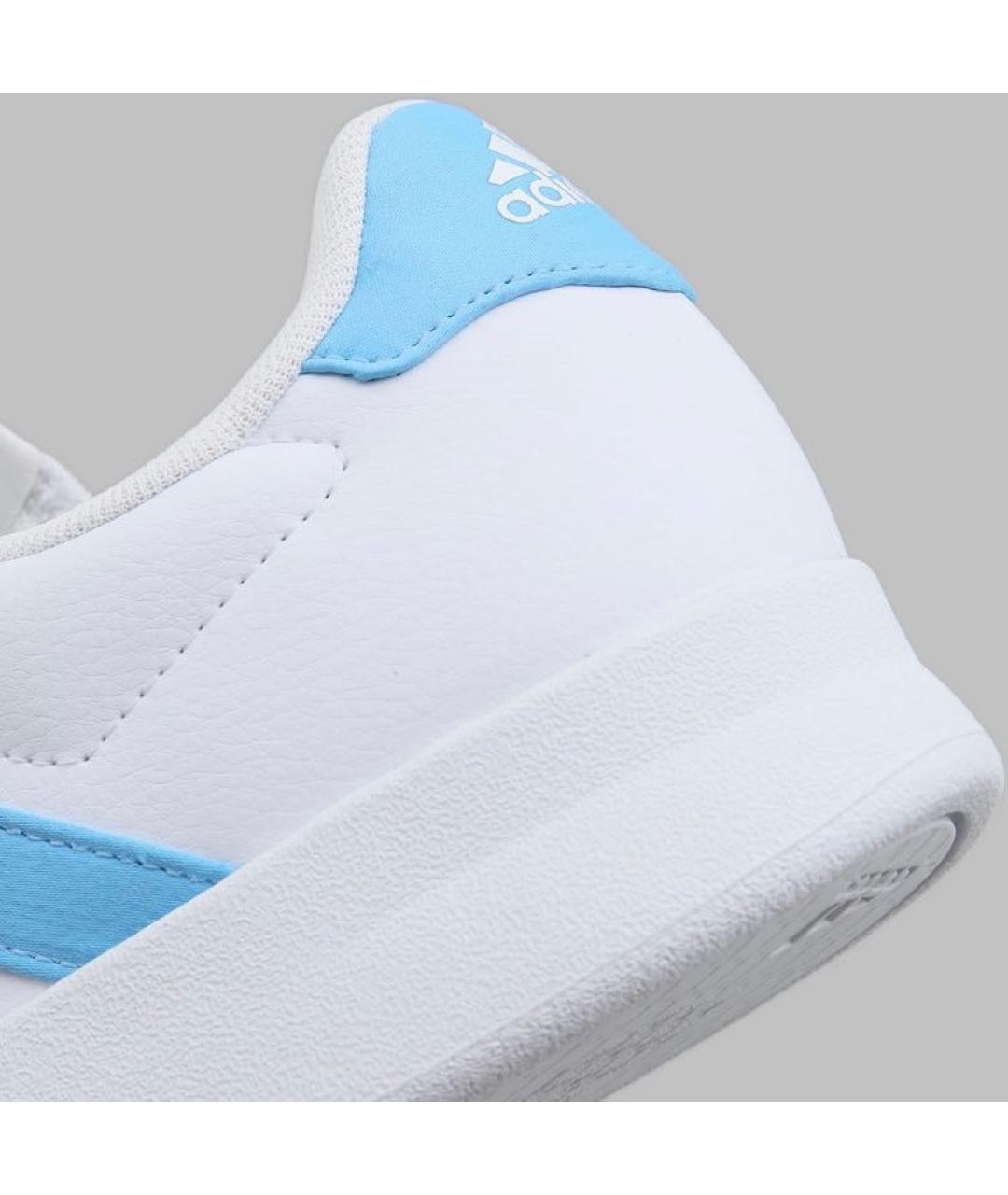 ADIDAS Белые кожаные кроссовки, фото 6