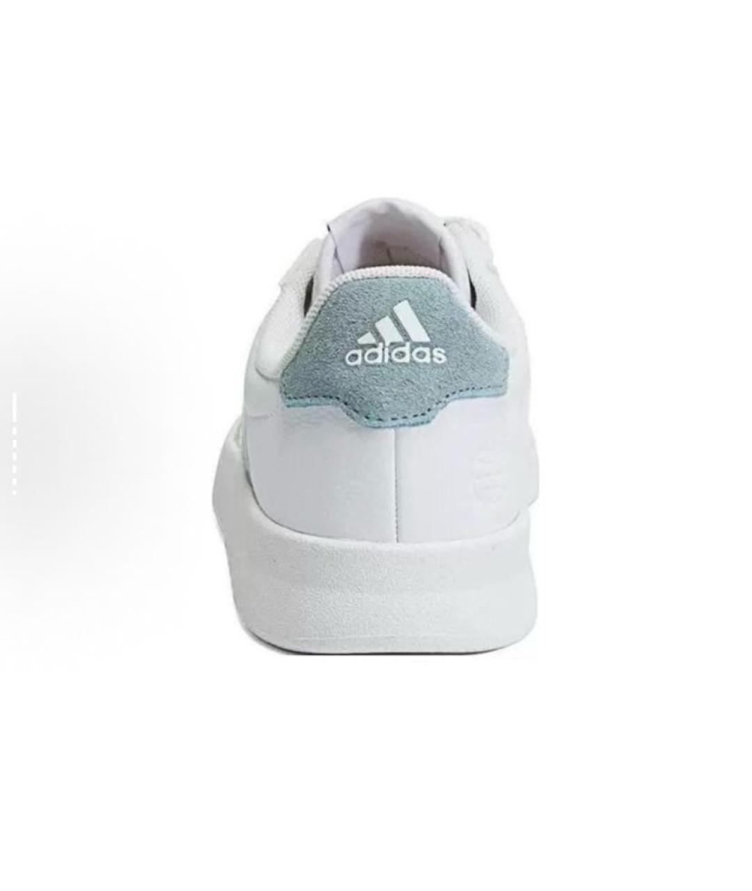 ADIDAS Белые кожаные кроссовки, фото 4