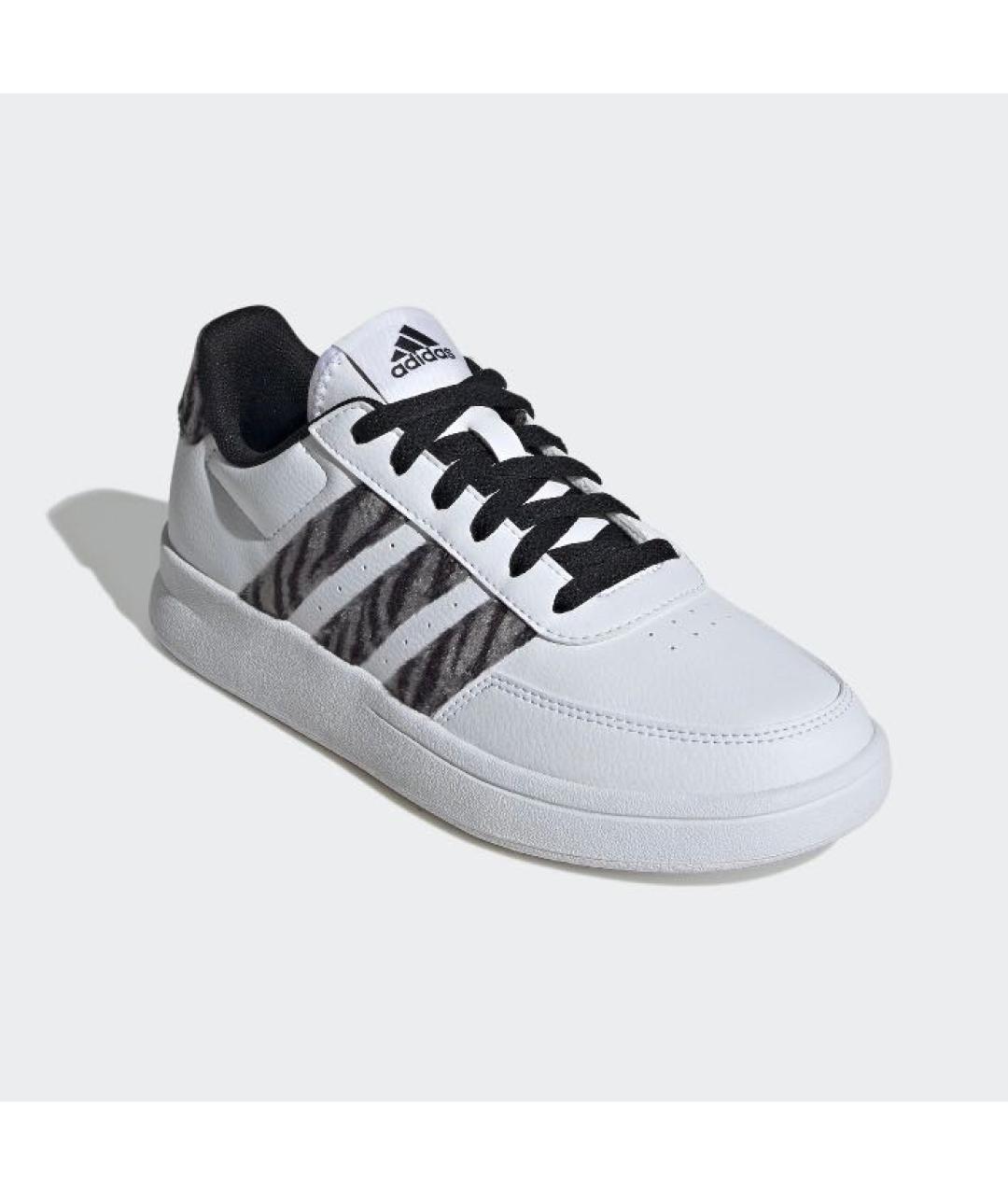 ADIDAS Белые кожаные кроссовки, фото 4