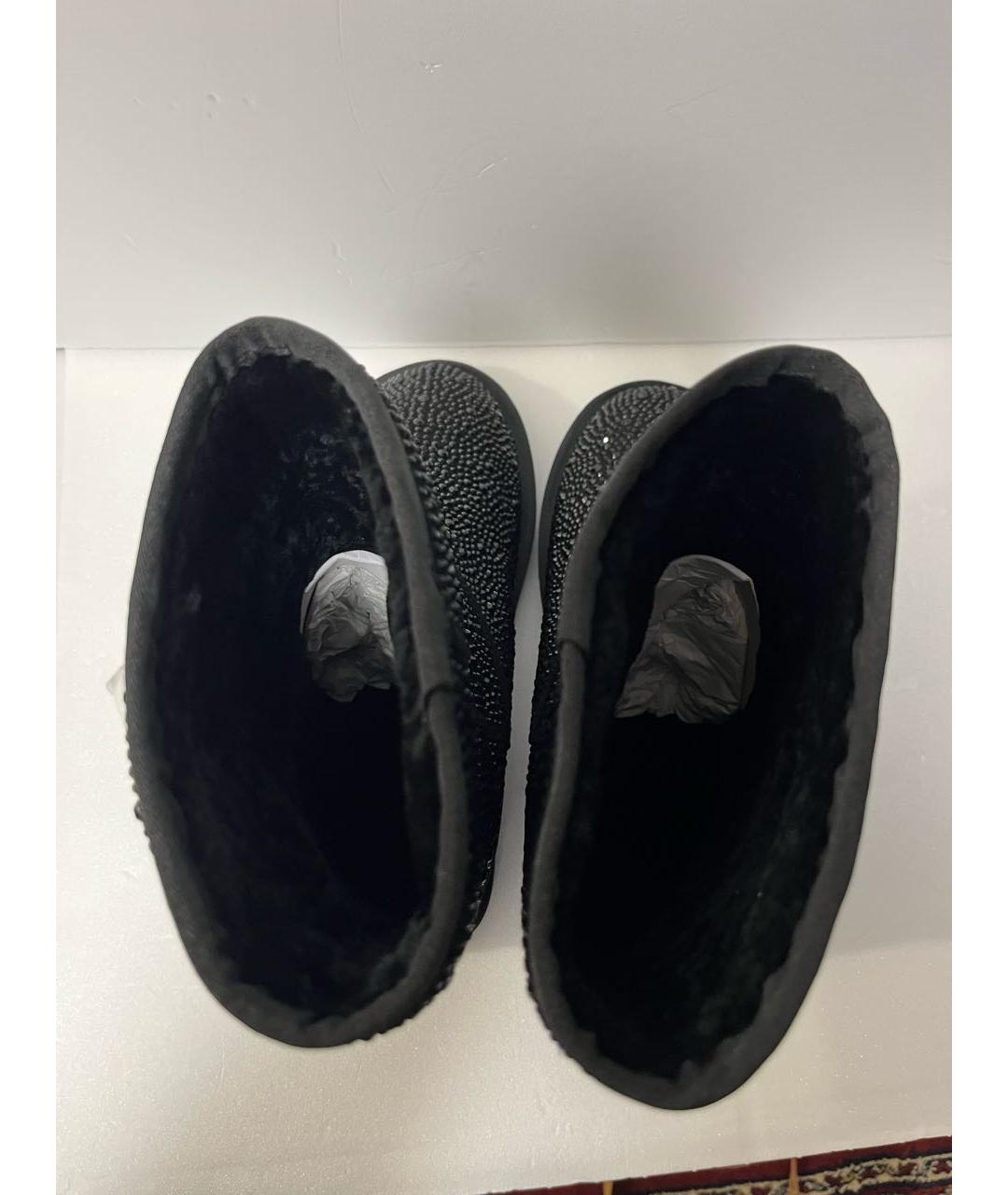 PHILIPP PLEIN Черные замшевые сапоги, фото 3