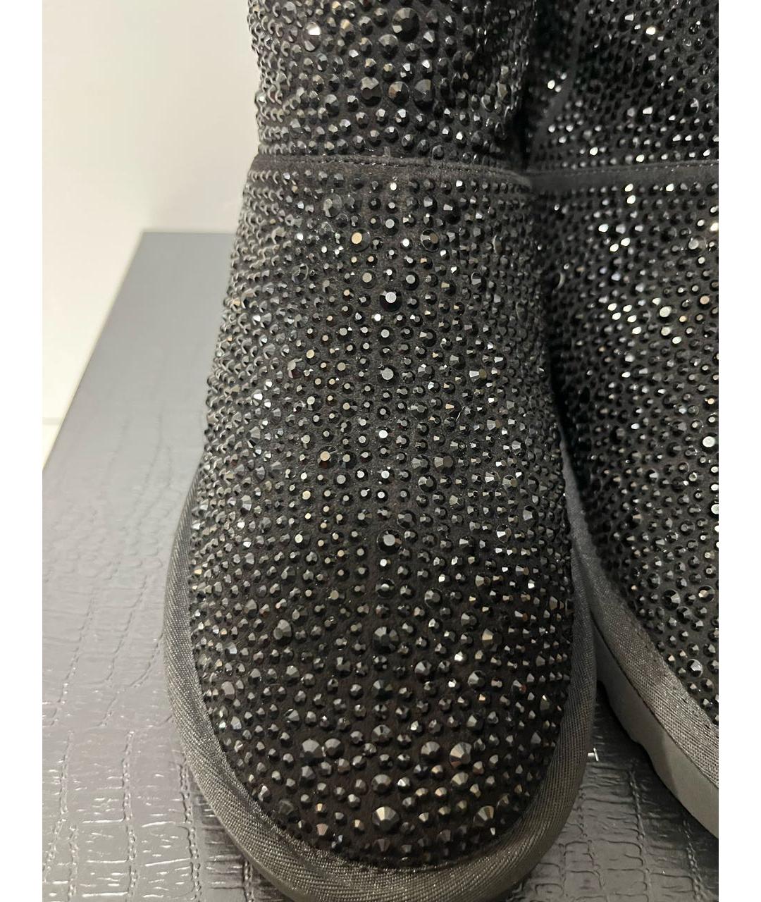 PHILIPP PLEIN Черные замшевые сапоги, фото 6