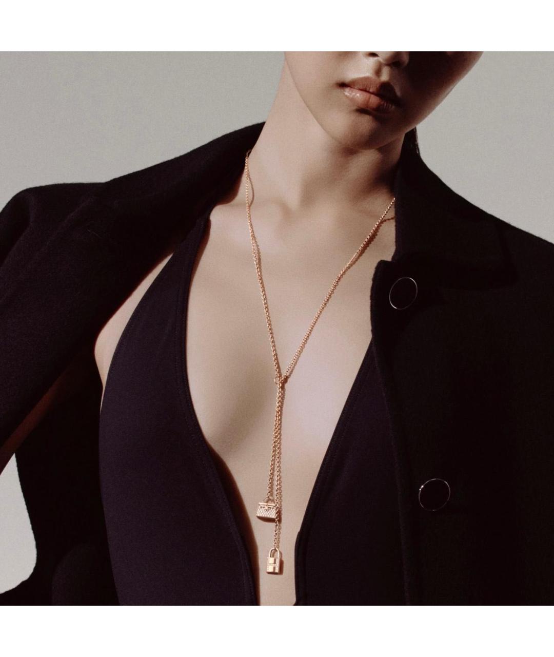 HERMES Золотая подвеска из розового золота, фото 4